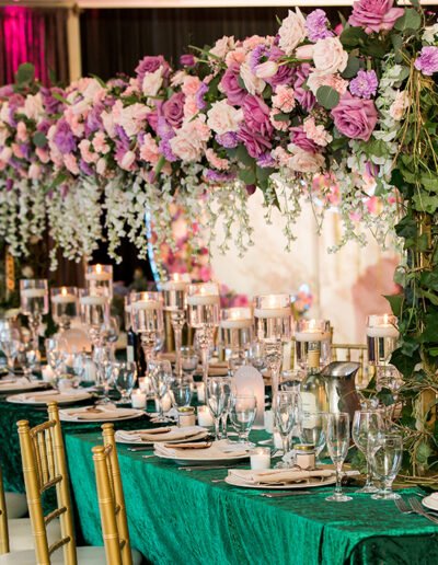 Elegantize floral design in wedding