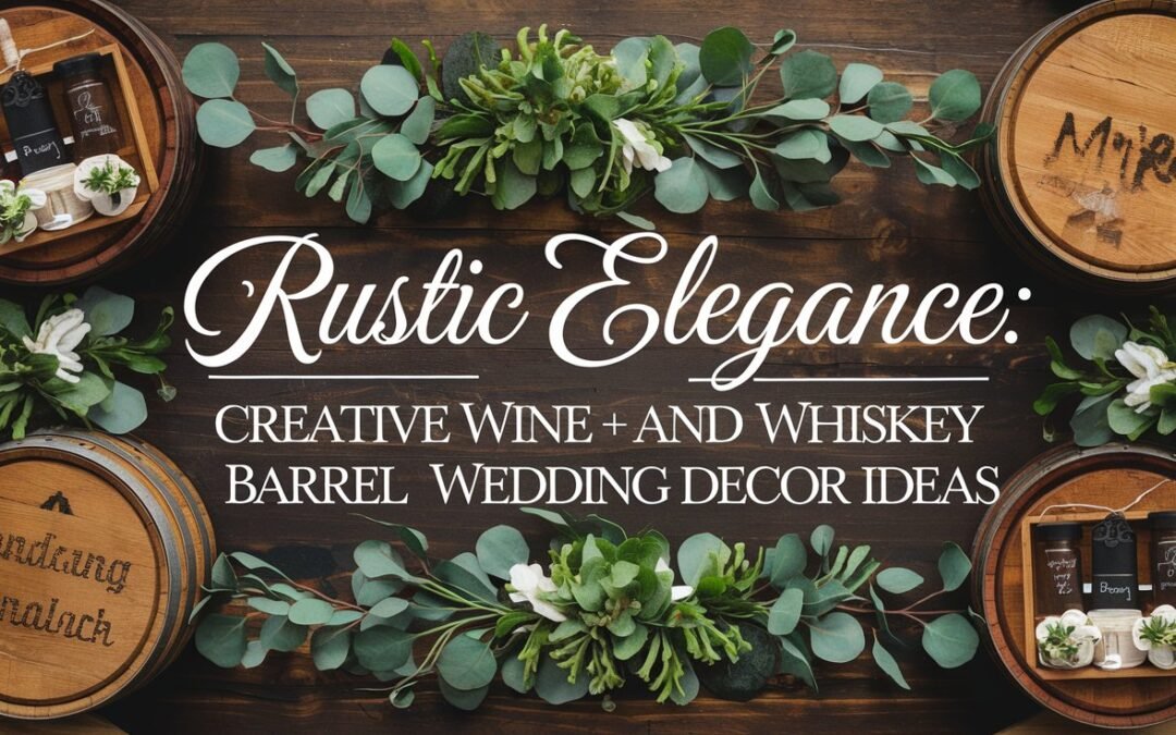 Rustic Elegance: Creative Wine and Whiskey Barrel Wedding Decor Ideas