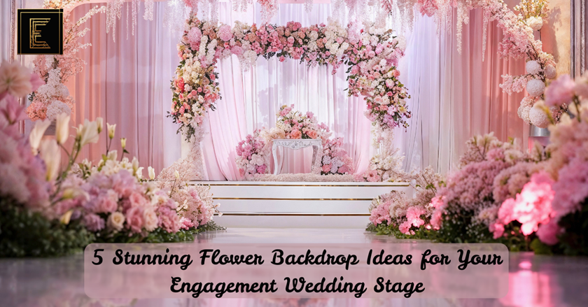 Top 5 Beautiful Backdrop Engagement Flower Wedding Stage Decoration Ideas