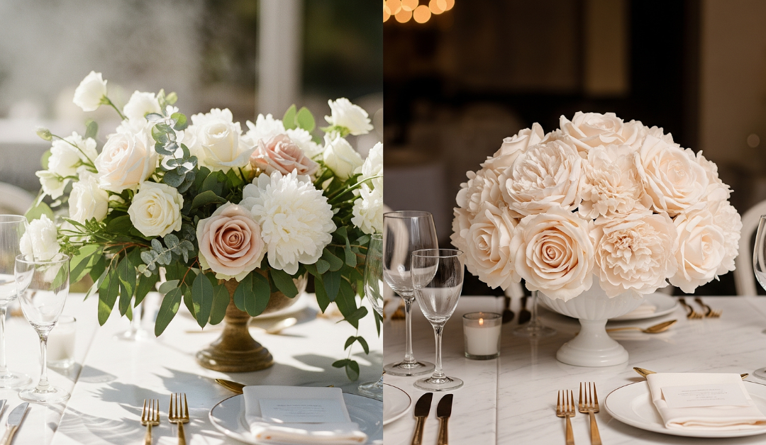 Silk Flower Arrangements vs Fresh Flowers: What Works Best for Your Big Day?