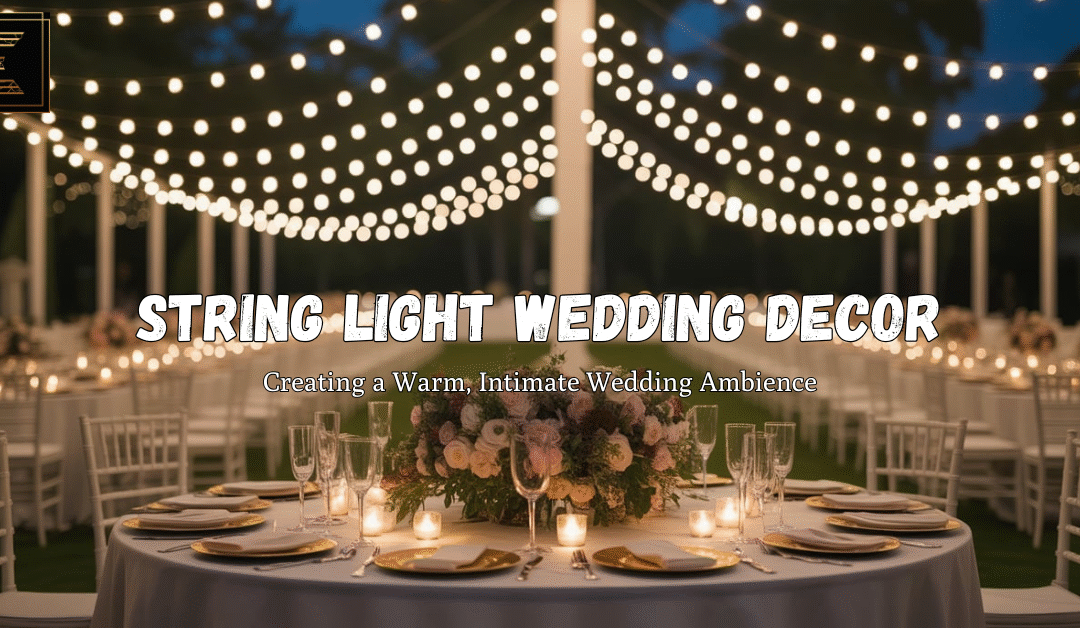 String Light Wedding Decor: Creating a Warm, Intimate Wedding Ambience