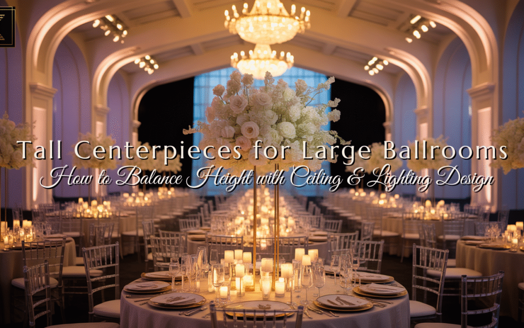 Tall Centerpieces for Large Ballrooms: Design & Lighting Tips
