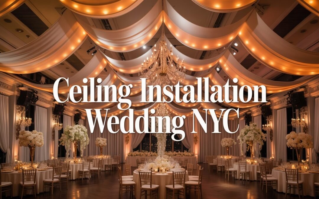 Ceiling Installation Wedding NYC: The 2026 Draping Trends Defining Luxury Venues